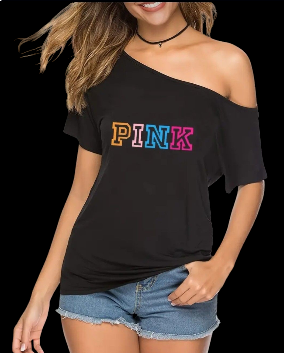 Stylish Drop Shoulder PINK" Top