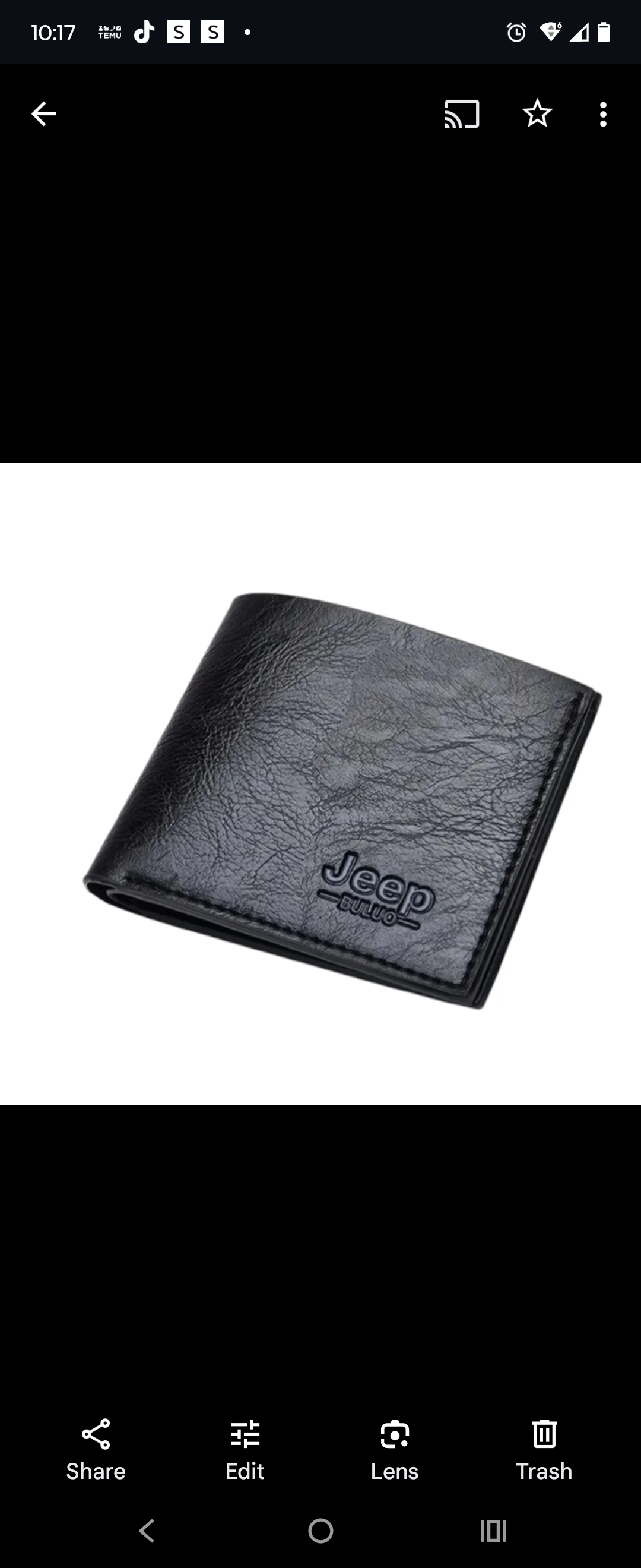 Slim Wallet With Jeep Logo, Black