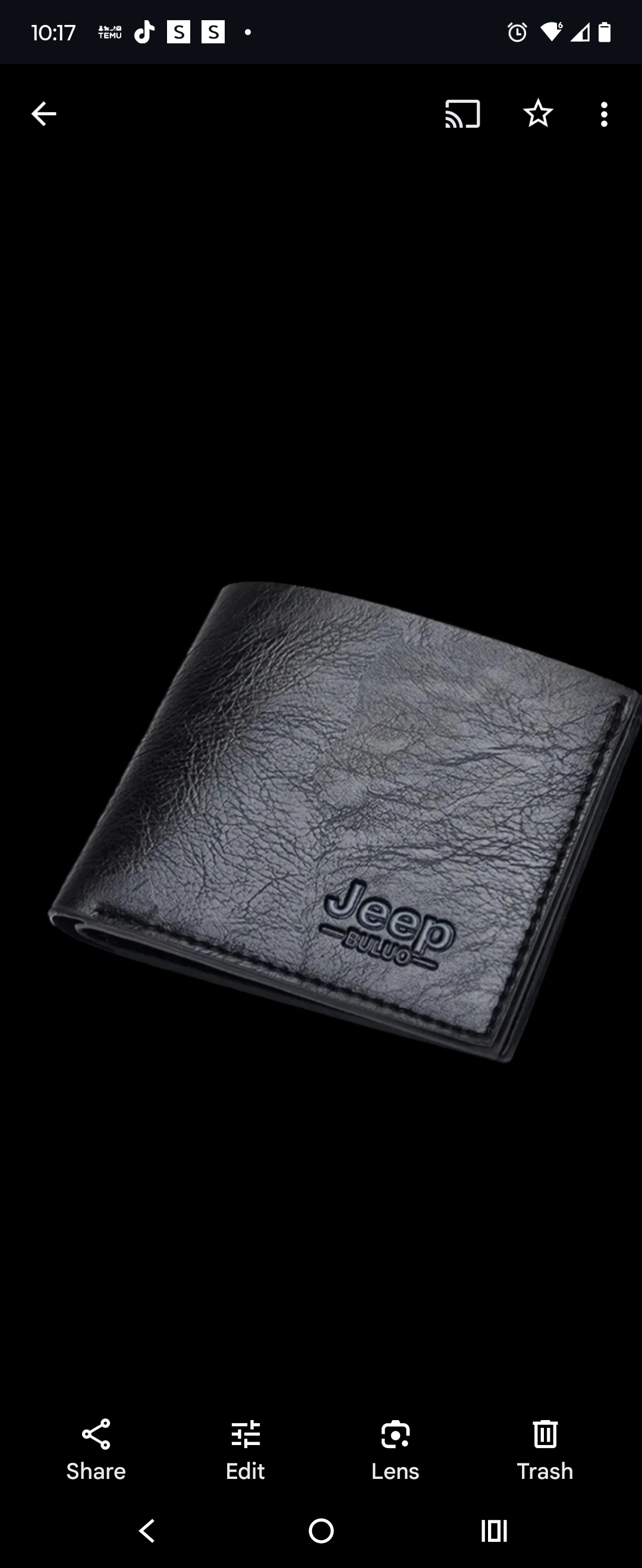 Slim Wallet With Jeep Logo, Black