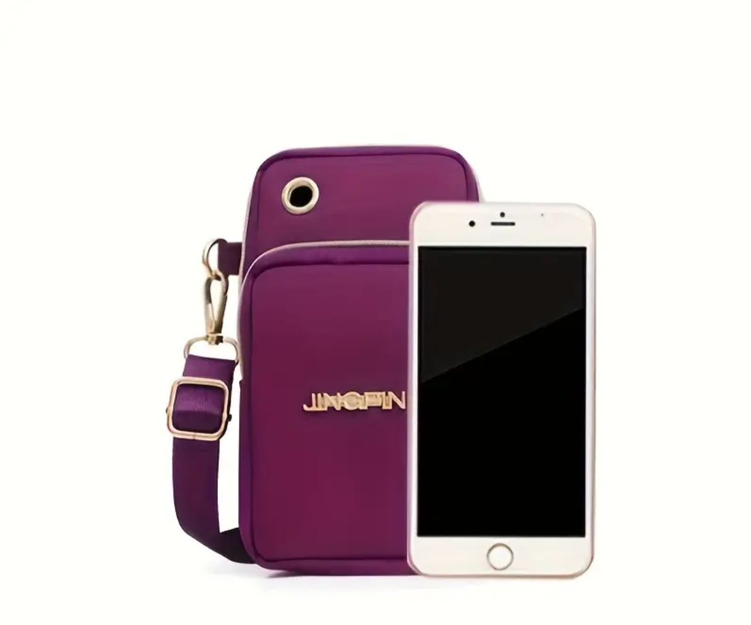 Nylon Crossbody Phone Bag