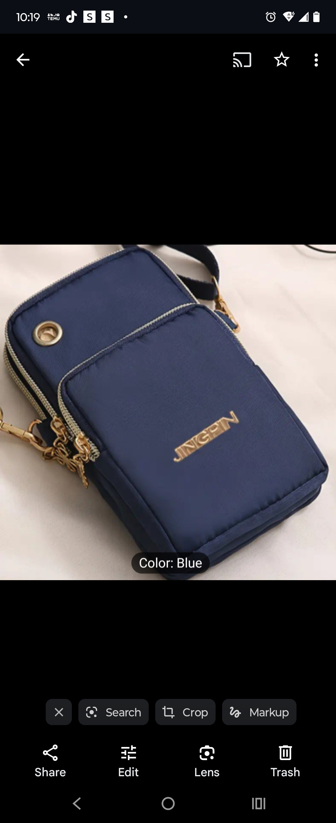 Nylon Crossbody Phone Bag