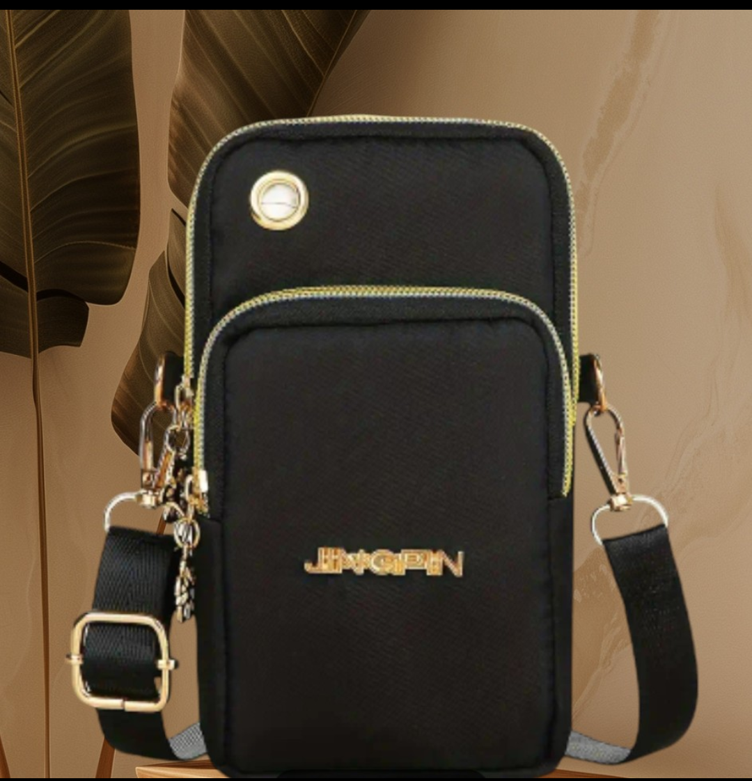 Crossbody Phone Bag, Black